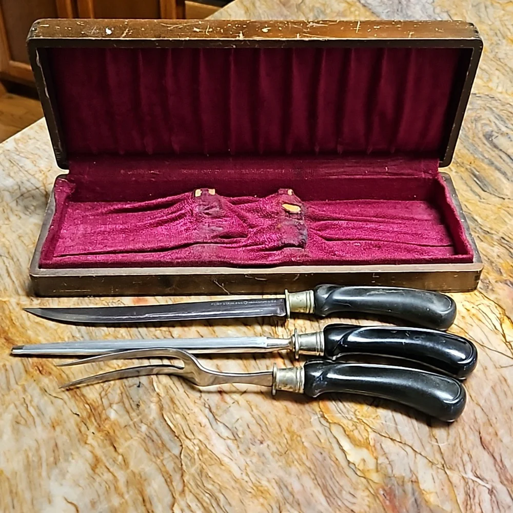 FLINT HOLLOW GROUND CUTLERY Carving Set